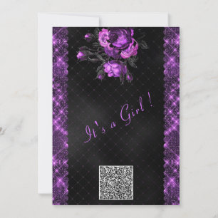 Custom QR Code Baby Shower Invitation Template