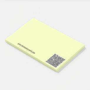 Custom QR Code Branded Sticky Notes Example