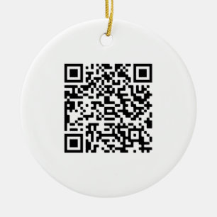 Custom QR Code business  Ceramic Tree Decoration