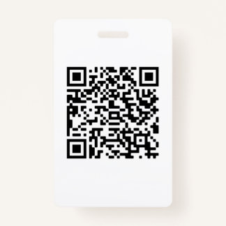 Custom QR Code business ID Badge