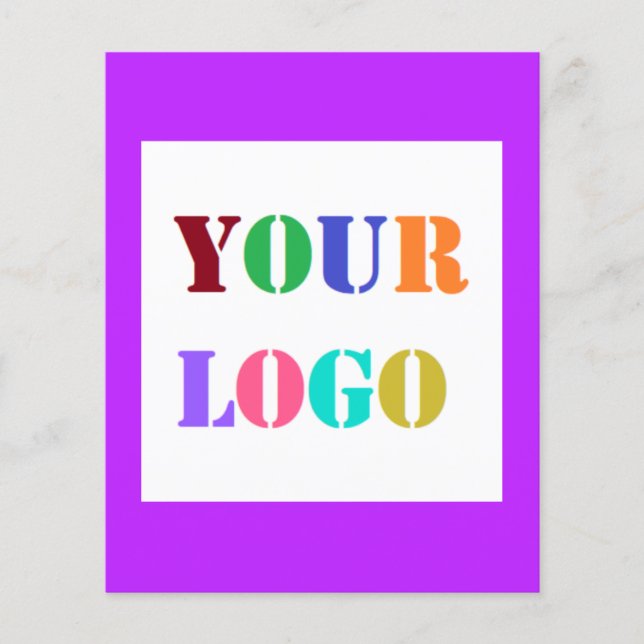 Custom QR Code Business Logo Promotional Flyers (Front)