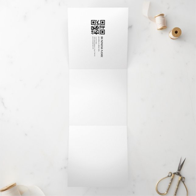 Custom QR Code Business  Name Template (Inside)