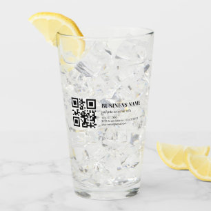 Custom QR Code Business Name Template Glass