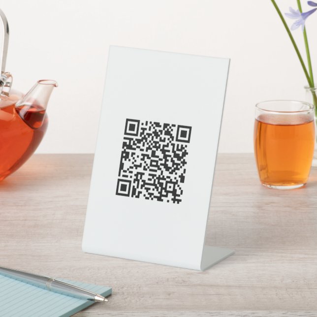 Custom QR Code business  Pedestal Sign (In SItu)