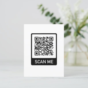 Custom QR Code business  Postcard