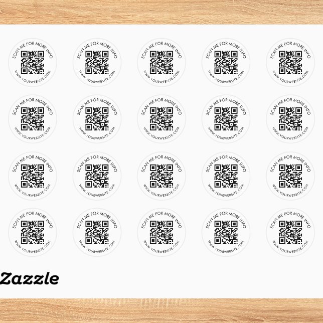 Custom QR Code Classic Round Sticker (Creator Uploaded)