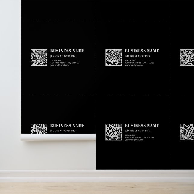 Custom QR code & Editable Retro-Modern Text Wallpaper (Application)