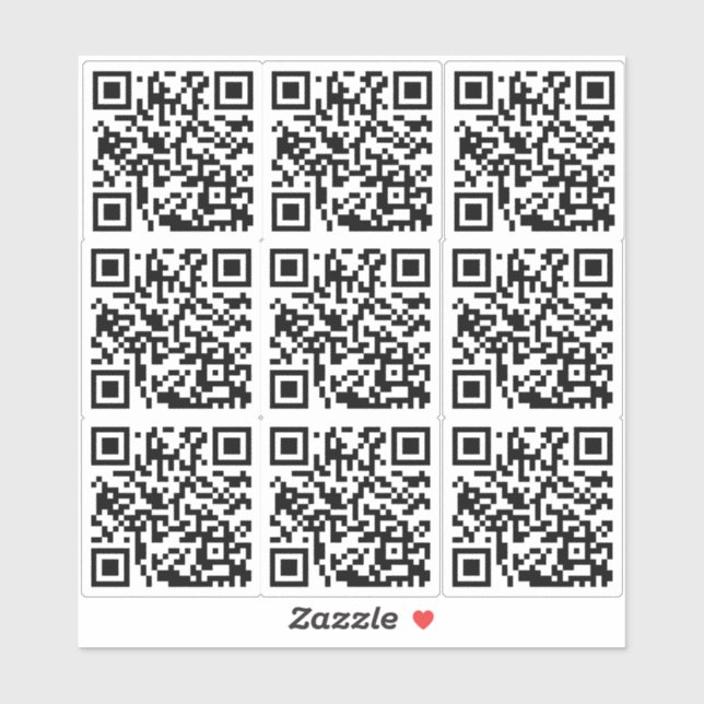 Custom QR Code for Business & Marketing Custom Cut (Sheet)