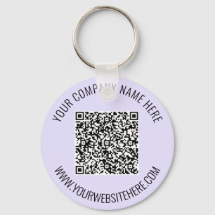 Custom QR Code Info Text and Colours Keychain Gift