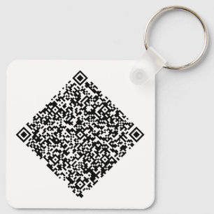 Custom QR Code & Logo Business Branding Key Ring