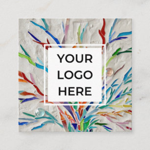 Custom QR Code Logo  Square Business Card