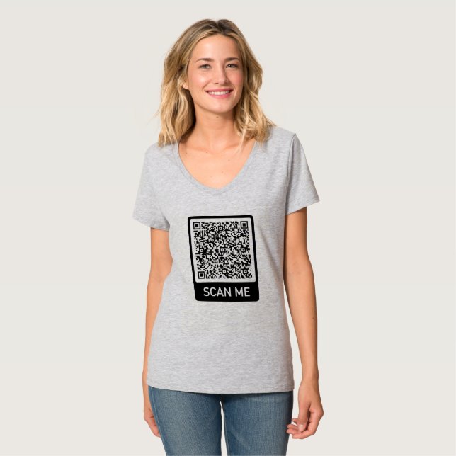 Custom QR Code Personalised T-Shirt (Front Full)