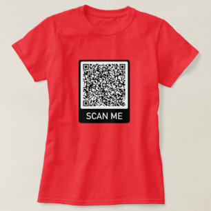 Custom QR Code Personalised Your T-Shirt Gift