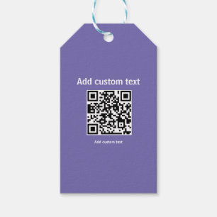custom QR code personalized website Gift Tags