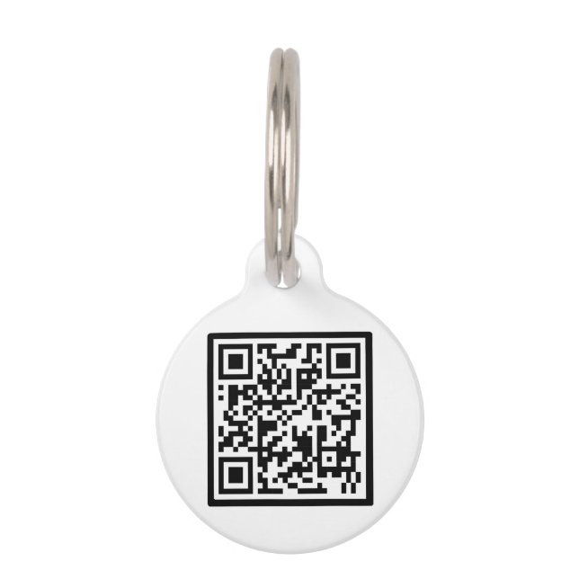 Custom QR Code Pet ID Profile Pet Tag (Front)