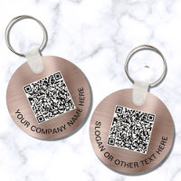 Custom QR Code Promotional Rose Gold
