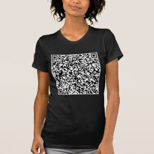Custom QR Code Scan Info Funny T-Shirt Gift