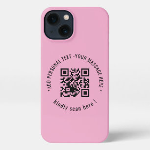 Custom QR Code Scan Info iphone case