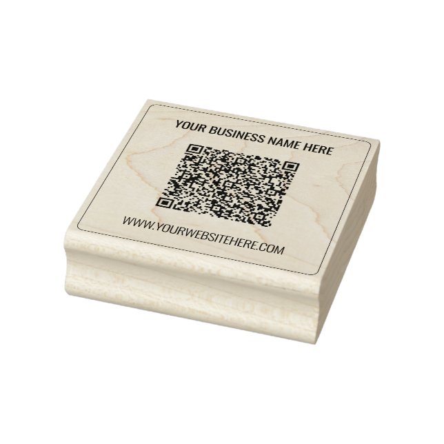 Custom QR Code Scan Info Name Website Stamp (Stamp)