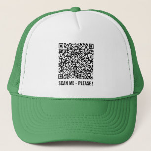 Custom QR Code Scan Info Personalised Trucker Hat