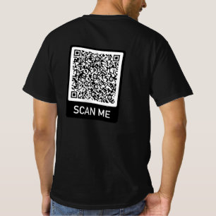 Custom QR Code Scan Info Your Funny T-Shirt Gift