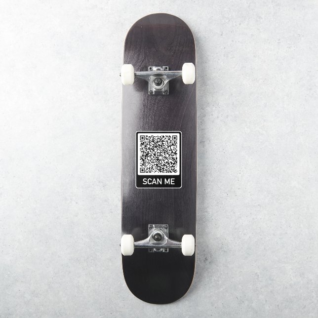 Custom QR Code Scan Info Your Personalised Sticker (Skateboard)