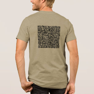 Custom QR Code Scan Your Own Design Funny Gift Tri-Blend Shirt