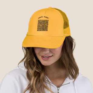Custom QR Code Scan Your Own Design Trucker Hat