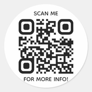 Custom QR Code Square Sticker