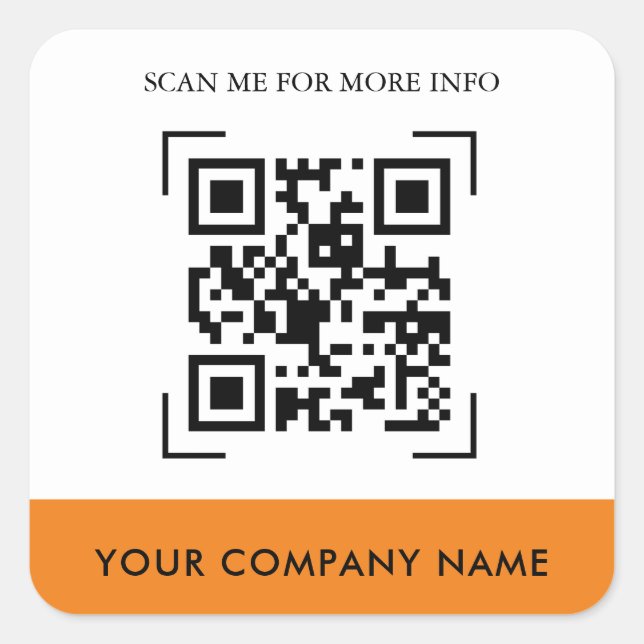 Custom QR Code Stickers (Front)