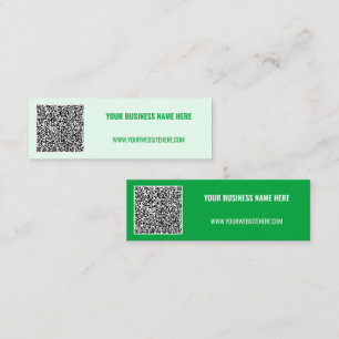 Custom QR Code Text and Colours Your Business Card