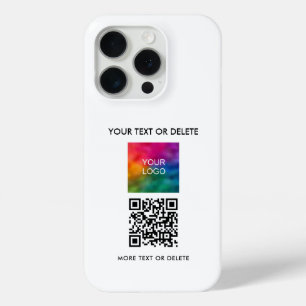 Custom QR Code Upload Business Logo Promotional iPhone 15 Pro Case