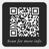 Custom QR Code Website Generator Black