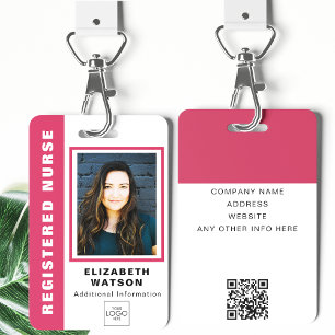 Custom QR Code With Your Logo Company Event ID Bad ID Badge