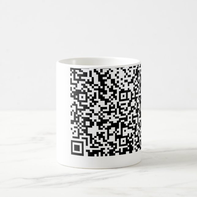 Custom QR Code Your Funny Mug Gift Choose Colours (Center)