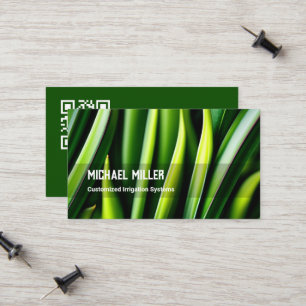 Custom QR Lawn Mowing Calling Card