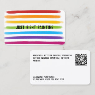 Custom QR Painter Business Card