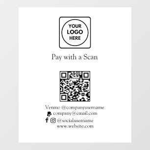 Custom QR Pay   Venmo & PayPal Logo Display