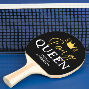 Custom Queen of Ping Pong Paddle