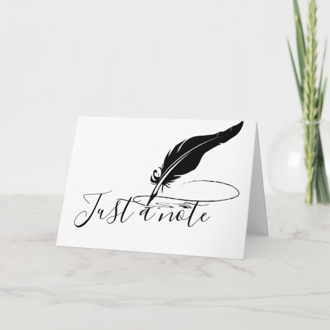 Custom quill pen  card (Front)