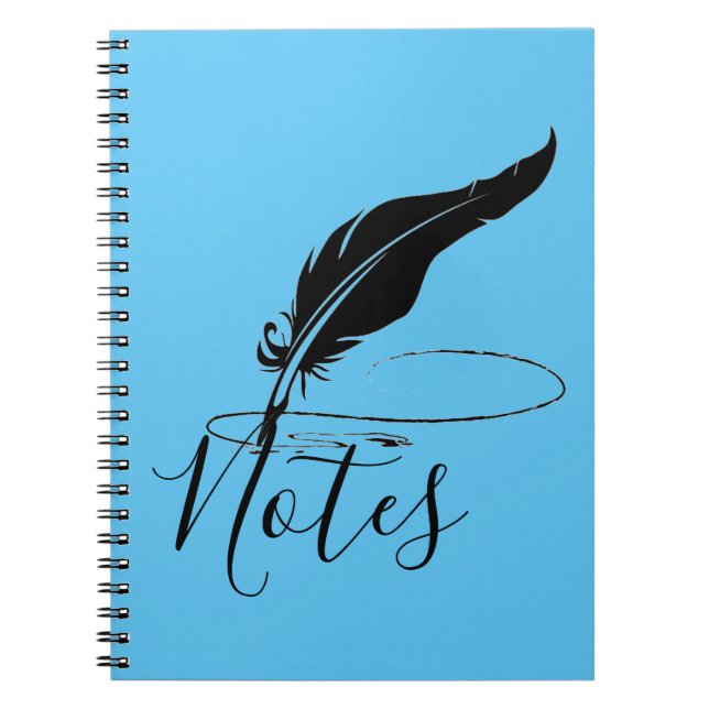 Custom quill pen  notebook (Front)