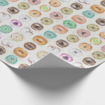 Custom Quirky Doughnut Illustration Pattern