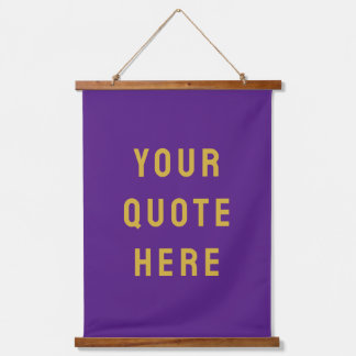 Custom Quote Banner Personalised Your Quote Wall Hanging Tapestry