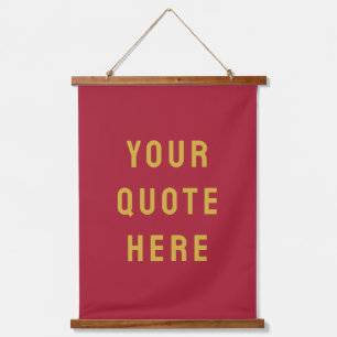 Custom Quote Banner Personalised Your Quote Wall Hanging Tapestry