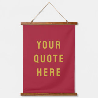Custom Quote Banner Personalised Your Quote Wall Hanging Tapestry