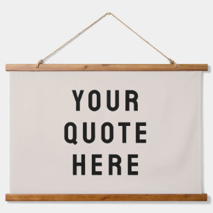 Custom Quote Banner Personalised Your Quote Wall Hanging Tapestry