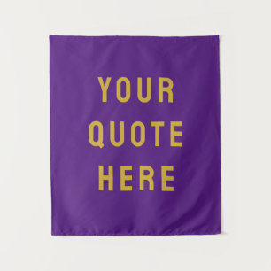 Custom Quote Banner Personalised Your Quote Wall Tapestry