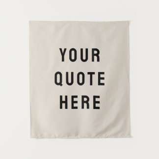 Custom Quote Banner Personalised Your Quote Wall Tapestry