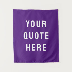 Custom Quote Banner Personalised Your Quote Wall Tapestry