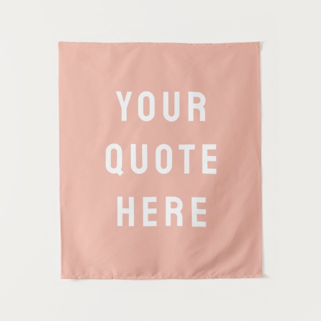 Custom Quote Banner Personalised Your Quote Wall Tapestry (Front)